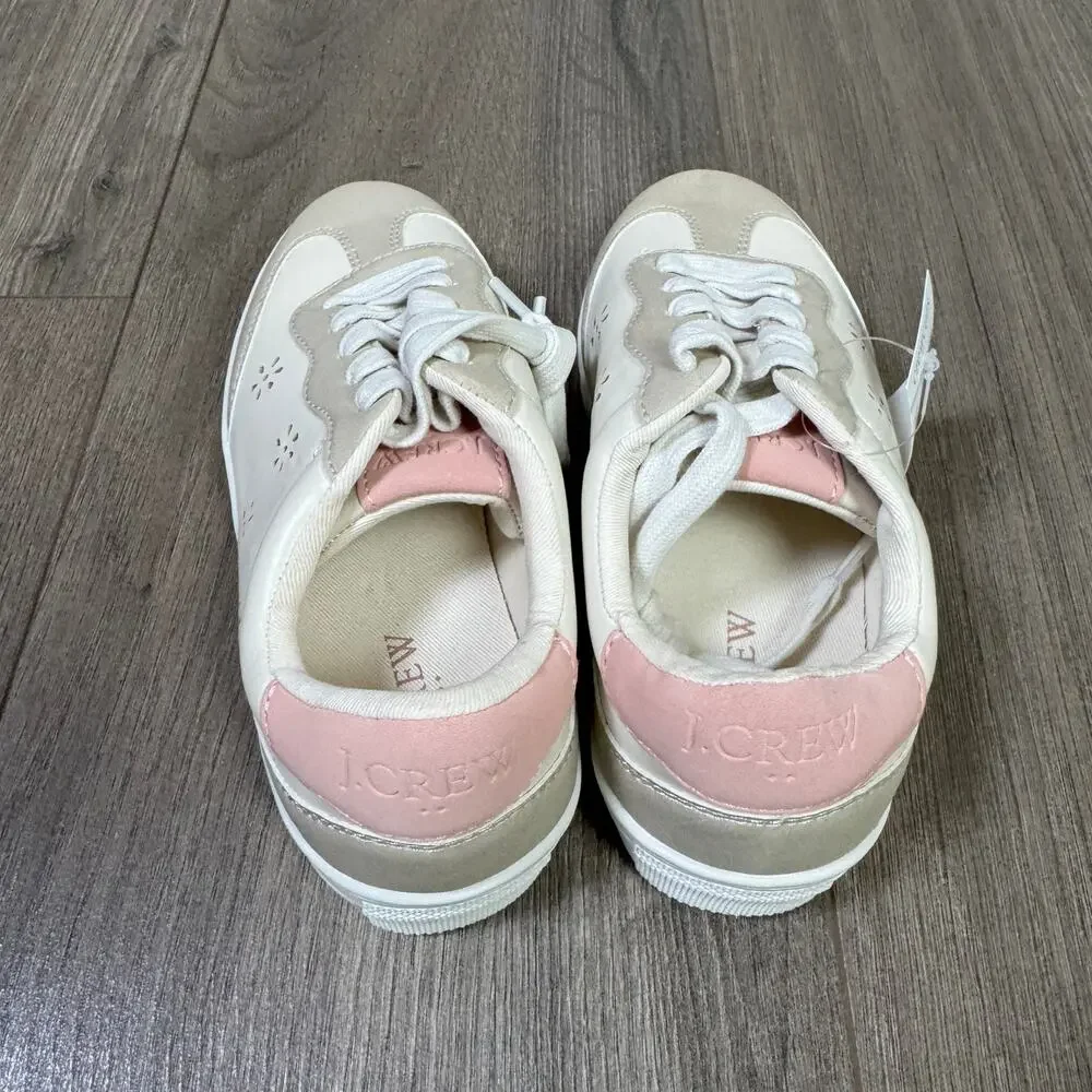 Crewcuts Perforated Flower Snecaker US Girl's 12 New - Picture 3 of 9